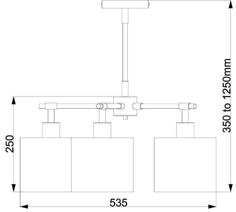 Piekaramā lampa Elstead Lighting Balance BALANCE5-WPN cena un informācija | Piekaramās lampas | 220.lv