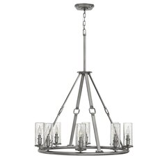 Piekaramā lampa Elstead Lighting Dakota HK-DAKOTA8 cena un informācija | Lustras | 220.lv