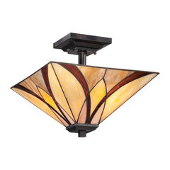 Griestu lampa Elstead Lighting Asheville QZ-ASHEVILLE-SF cena un informācija | Griestu lampas | 220.lv