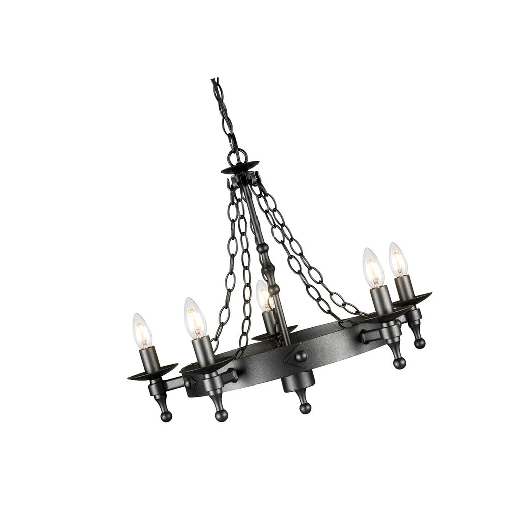 Piekaramā lampa Elstead Lighting Warwick WR5-GRAPHITE цена и информация | Lustras | 220.lv