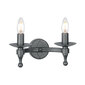 Sienas lampa Elstead Lighting Warwick WR2-GRAPHITE цена и информация | Sienas lampas | 220.lv