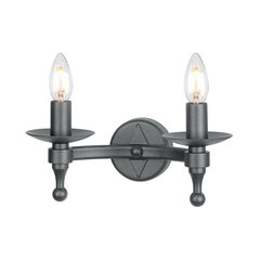 Sienas lampa Elstead Lighting Warwick WR2-GRAPHITE cena un informācija | Sienas lampas | 220.lv