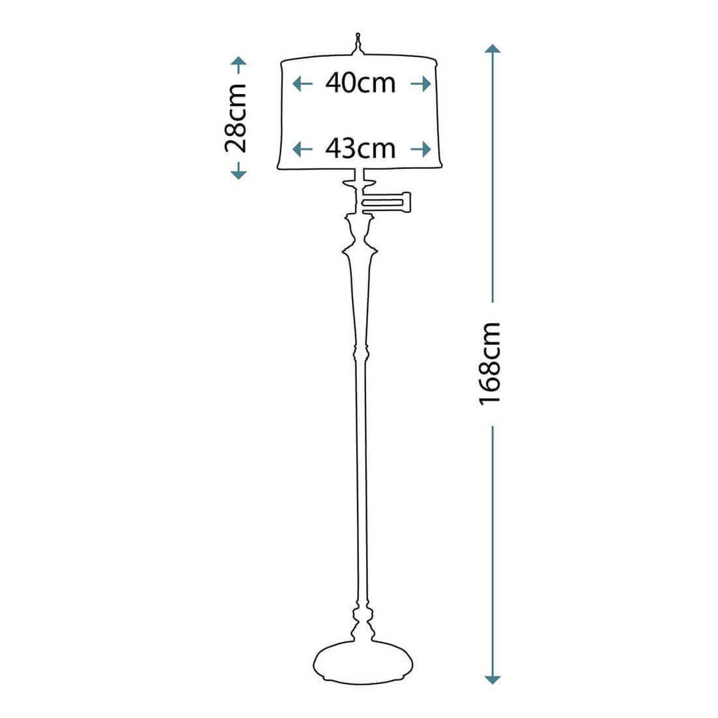 Stāvlampa Elstead Lighting Arlington SF-ARLINGTON-AN cena un informācija | Stāvlampas | 220.lv