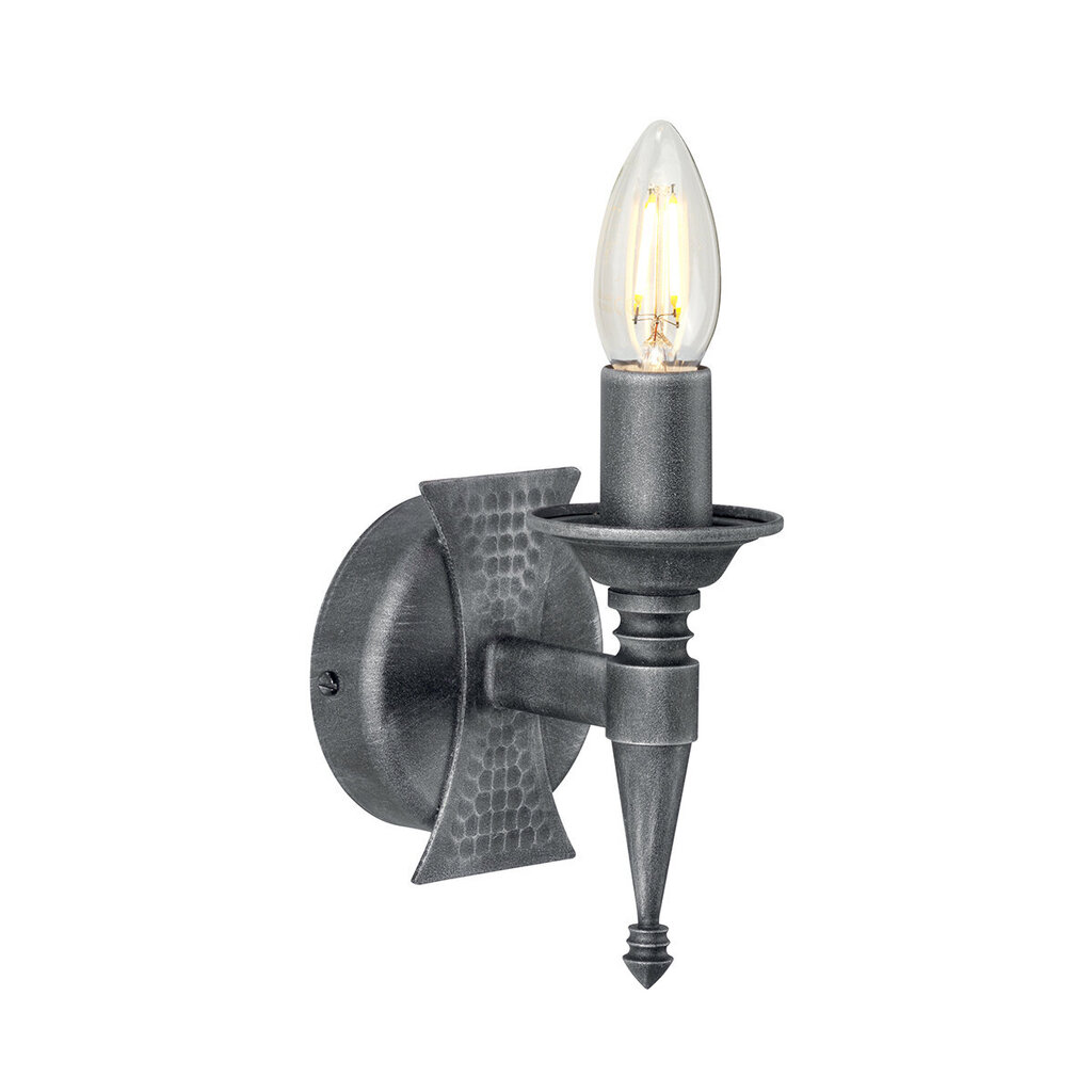 Sienas lampa Elstead Lighting Saxon SAX1-BLK-SIL cena un informācija | Sienas lampas | 220.lv