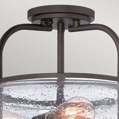 Griestu lampa Elstead Lighting Trilogy QZ-TRILOGY-SF-M cena un informācija | Griestu lampas | 220.lv