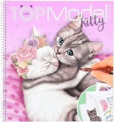 Kitty книжка-раскраска TopModel с наклейками, 12282 цена и информация | Книжки - раскраски | 220.lv