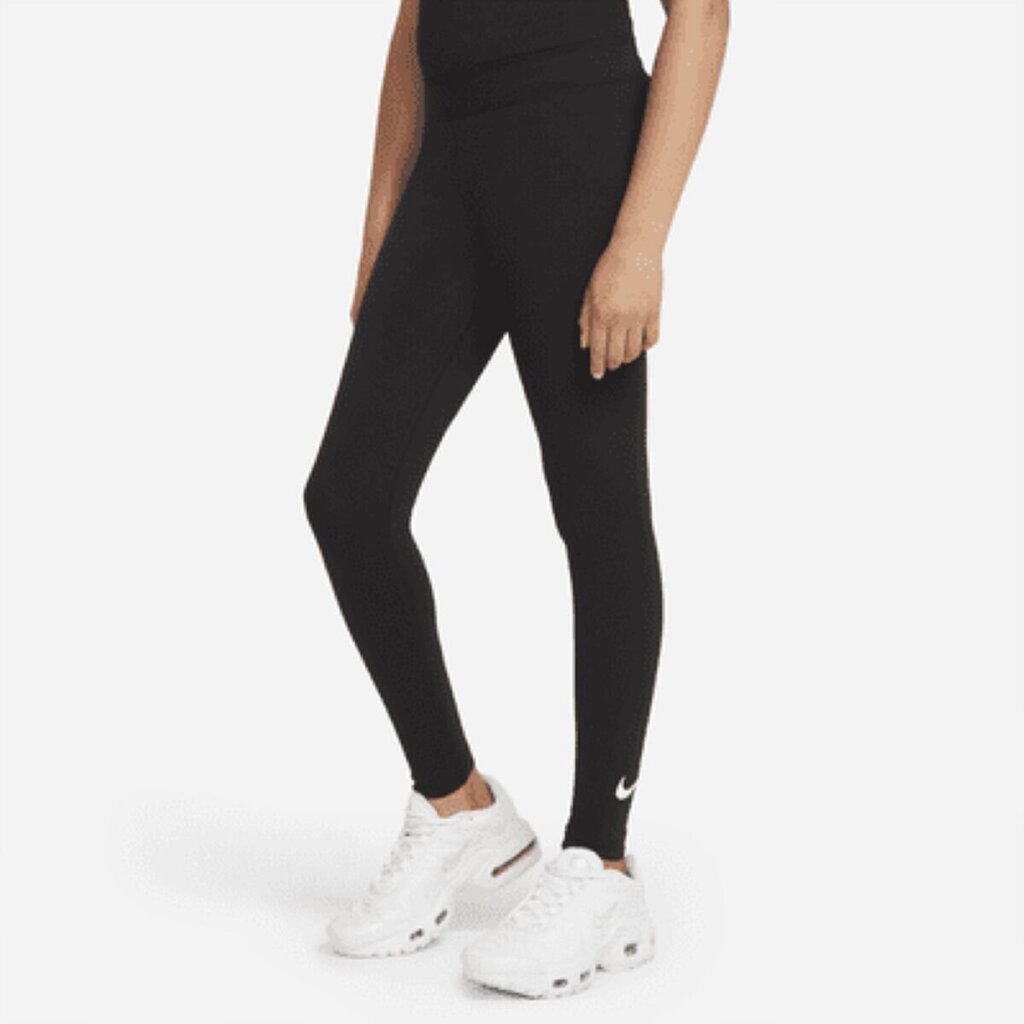 Nike bērnu legingi Favorites DD6482*010, melns cena un informācija | Bikses meitenēm | 220.lv