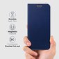 Moozy telefona maciņš - grāmatiņa ar karbona dizainu, saderīgs ar Samsung Galaxy A53 5G – vāciņš ar metālisku maliņu, statīva funkciju un karšu turētāju, Tumši zils цена и информация | Telefonu vāciņi, maciņi | 220.lv