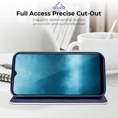 Магнитный откидной футляр Moozy для Samsung Galaxy A22 5G, темно-синий карбон цена и информация | Чехлы для телефонов | 220.lv