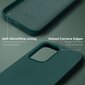 Moozy Lifestyle telefona vāciņš saderīgs ar Samsung Galaxy A53 5G – augstvērtīga silikona apvalks ar matētu virsmu un mīkstu mikrošķiedras oderi, Tumši zaļš цена и информация | Telefonu vāciņi, maciņi | 220.lv