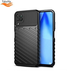 Супер тонкий и прочный TPU чехол-крышка TakeMe Thunder для Samsung Galaxy S22 5G (S901B), черный цена и информация | Чехлы для телефонов | 220.lv