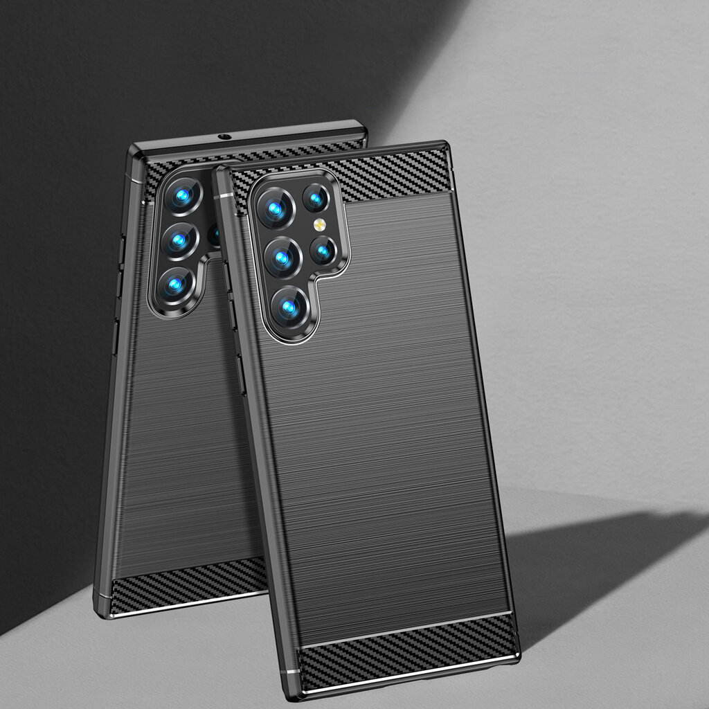Carbon Samsung Galaxy S23 Ultra black cena un informācija | Telefonu vāciņi, maciņi | 220.lv