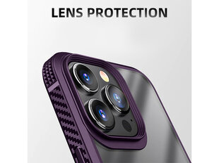 Clear PC Antishock Hard Case Apple iPhone 14 Pro Max, violets cena un informācija | Telefonu vāciņi, maciņi | 220.lv