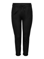 Женские брюки Only Carmakoma, 15284035*32, черный/белый цвет, 5715366372948 цена и информация | Женские брюки  | 220.lv