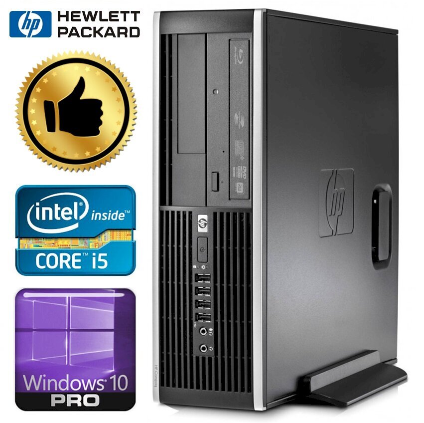 HP 8100 Elite SFF i5-650 16GB 120SSD+250GB GT1030 2GB DVD WIN10PRO|W7P, atjaunots cena un informācija | Stacionārie datori | 220.lv