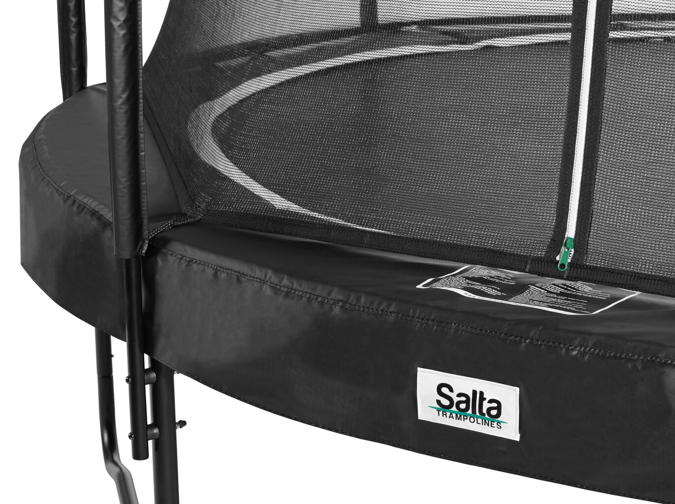 Batuts Salta Premium Black Edition apaļš, 396 cm, melns цена и информация | Batuti | 220.lv