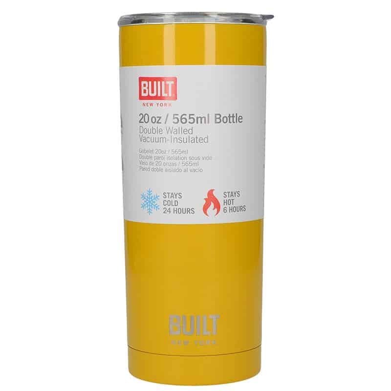 BUILT vakuumizolēta pudele, 565 ml, dzeltena цена и информация | Ūdens pudeles | 220.lv