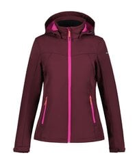 Icepeak softshell jaka sievietēm 54970-2*968, bordo 6438535374169 cena un informācija | Sieviešu virsjakas | 220.lv