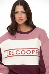 Женская толстовка Lee Cooper ECOUML*01, серо-розовый/белый цвет, 3568051671305 цена и информация | Женские толстовки | 220.lv