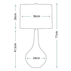 Galda lampa Elstead Lighting Job JOB-TL цена и информация | Настольные лампы | 220.lv