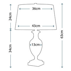 Galda lampa Elstead Lighting Antonia ANTONIA-TL цена и информация | Настольные лампы | 220.lv