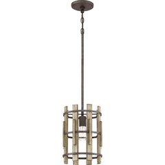 Piekaramā lampa Elstead Lighting Wood hollow QZ-WOOD-HOLLOW-MP cena un informācija | Lustras | 220.lv