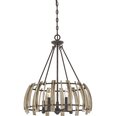 Piekaramā lampa Elstead Lighting Wood hollow QZ-WOOD-HOLLOW-5P