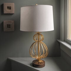 Galda lampa Elstead Lighting Lafitte GN-LAFITTE-TL-GD cena un informācija | Galda lampas | 220.lv