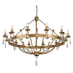 Piekaramā lampa Elstead Lighting Windsor WINDSOR12-GOLD цена и информация | Люстры | 220.lv