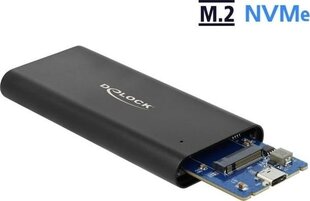 Delock Ārējais HDD korpuss M.2 NVME USB-C 3.1 Gen цена и информация | Аксессуары для компонентов | 220.lv