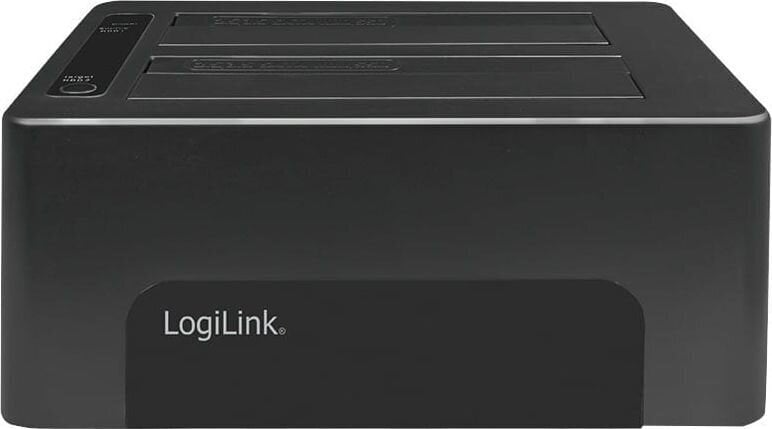 LogiLink USB 3.0, 2 nodalījumu dokstacija 2,5/3,5 'HD cena un informācija | Cieto disku somas un apvalki | 220.lv