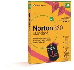 Norton 360 STD Promo 10 GB PL 1 lietotājs + 1 ierīces 12 mēneši 21411368 цена и информация | Антивирусные программы | 220.lv