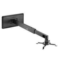 Maclean MC-945 Wall Mount Holder for Short Distance Video Projector Bracket 360° Rotatable 15kg cena un informācija | Projektoru piederumi | 220.lv