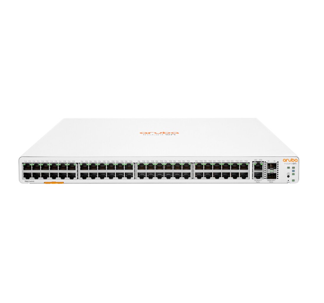 Hewlett Packard Enterprise Aruba Instant On 1960 48G 2XGT 2SFP+ Managed L2+ Gigabit Ethernet (10/100/1000) 1U White cena un informācija | Komutatori (Switch) | 220.lv