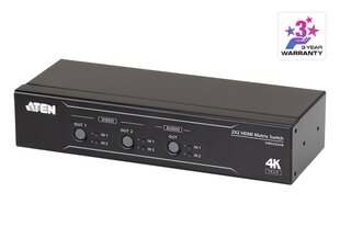 ATEN Матричный коммутатор HDMI 2x2 True 4k VM0202HB цена и информация | Адаптеры и USB разветвители | 220.lv