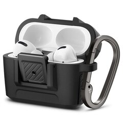 Spigen etui Lock Fit for AirPods Pro 1 matte black cena un informācija | Austiņu piederumi | 220.lv