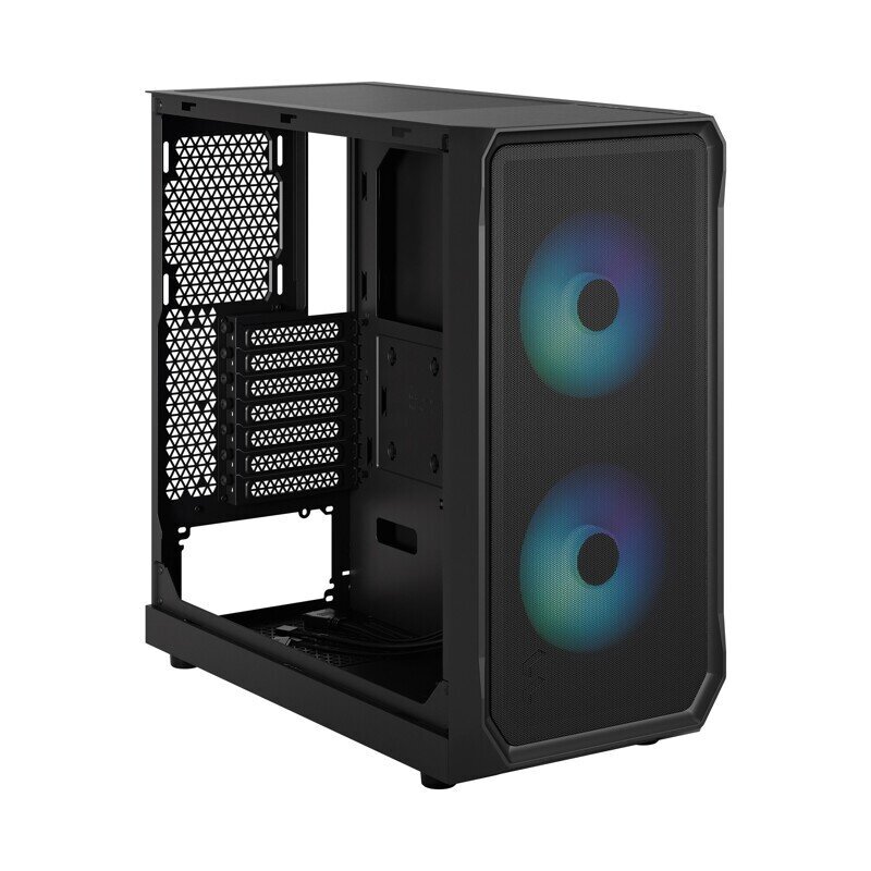 Fractal Design Focus 2 RGB Black TG Clear Tint cena un informācija | Datoru korpusi | 220.lv