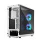 Fractal Design Focus 2 RGB White TG Clear Tint cena un informācija | Datoru korpusi | 220.lv