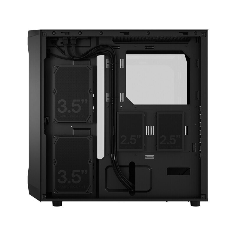 Fractal Design Focus 2 Black TG Clear Tint cena un informācija | Datoru korpusi | 220.lv