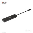 Адаптер CLUB3D USB Gen1 Type-C, 6-in-1 Hub with HDMI 8K30Hz, 2xUSB Type-A, RJ45 and 2xUSB Type-C, Data and PD charging 100 watt
