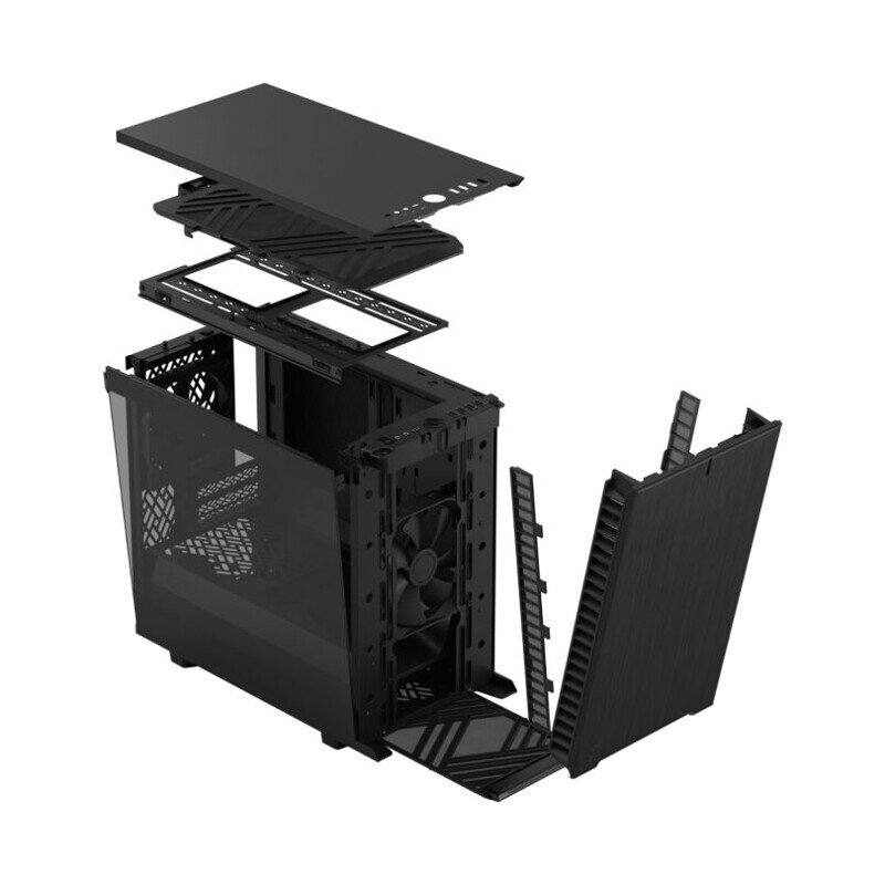 Fractal Design Define 7 Nano Black TG Light Tint cena un informācija | Datoru korpusi | 220.lv