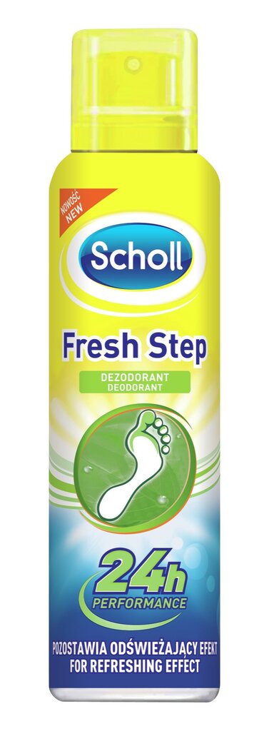 Scholl Fresh Step 24H izsmidzināms dezodorants kājām 150 ml cena un informācija | Dezodoranti | 220.lv