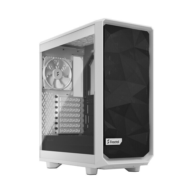 Fractal Design Meshify 2 Compact Lite White TG Clear cena un informācija | Datoru korpusi | 220.lv