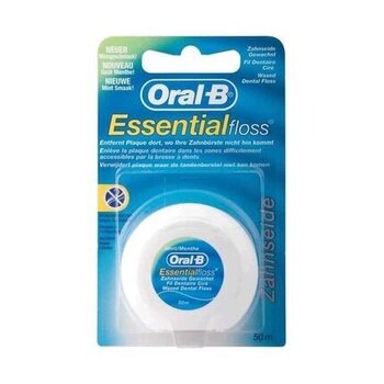 Zobu diegs Oral-B Essential Floss, 50m cena un informācija | Zobu pastas, birstes | 220.lv