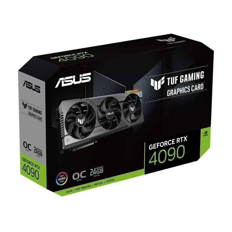 Asus TUF Gaming GeForce RTX 4090 OC Edition 24GB GDDR6X (TUF-RTX4090-O24G-GAMING) cena un informācija | Videokartes (GPU) | 220.lv