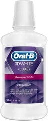 Mutes skalošanas līdzeklis Oral-B 3D White Luxe, 500 ml cena un informācija | Zobu pastas, birstes | 220.lv