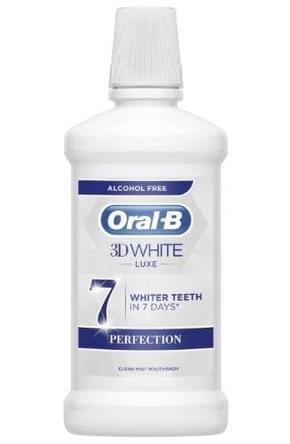 Mutes skalošanas līdzeklis Oral-B 3D White Luxe, 500 ml cena un informācija | Zobu pastas, birstes | 220.lv