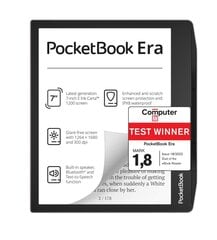 Pocketbook Era 7" 1264x1680|1xUSB-C|Bluetooth|Silver|PB700-U-16-WW cena un informācija | PocketBook Datortehnika | 220.lv