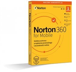 Norton 360 Mobile PL 1 lietotājs, 1 ierīce, 1 gads 21426915 цена и информация | Антивирусные программы | 220.lv