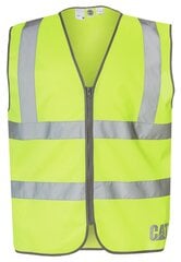 Drošības veste CAT 1320025 HI-VIS yellow cena un informācija | Darba apģērbi | 220.lv